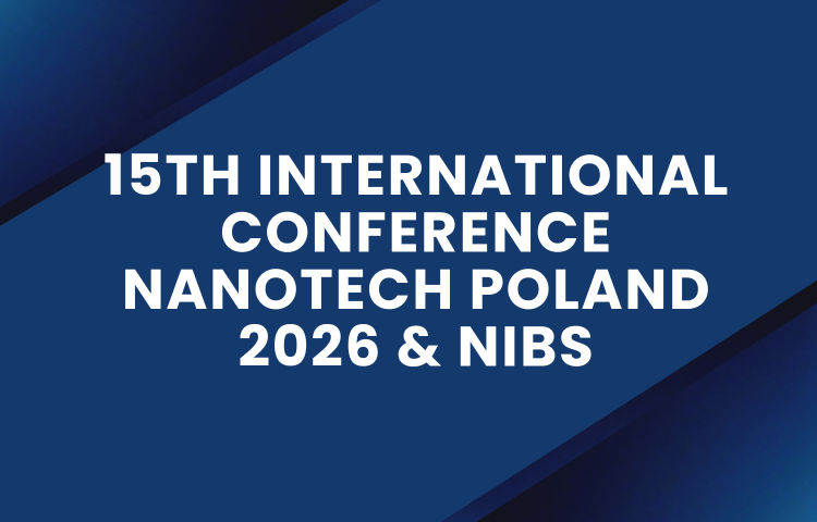 Title on blue picture "15th International Conference NanoTech Poland 2026 & NIBS"