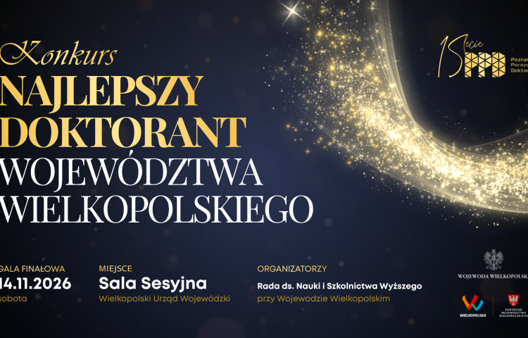 Rusza konkurs „Najlepszy Doktorant Województwa Wielkopolskiego”!